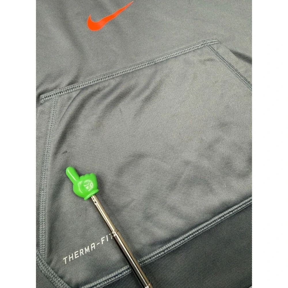 Nike Dri-Fit Therma Football Training Pullover Hoodie Youth XL Gray Sweatshirt